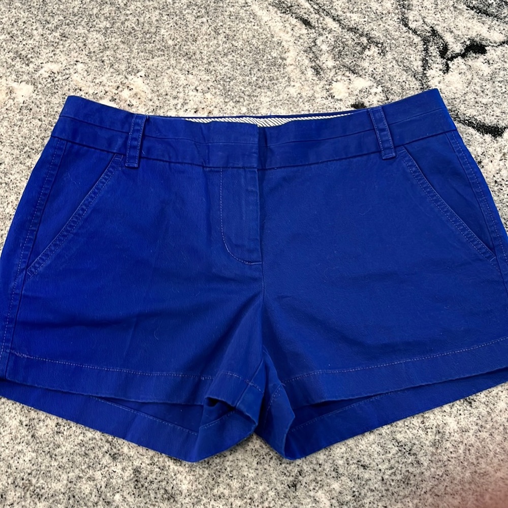 J. Crew Blue Chino Shorts Size 4